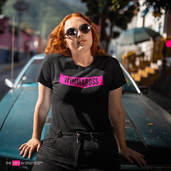 #Immaboss Women's Fitted T-Shirt - Picture 2 of 3